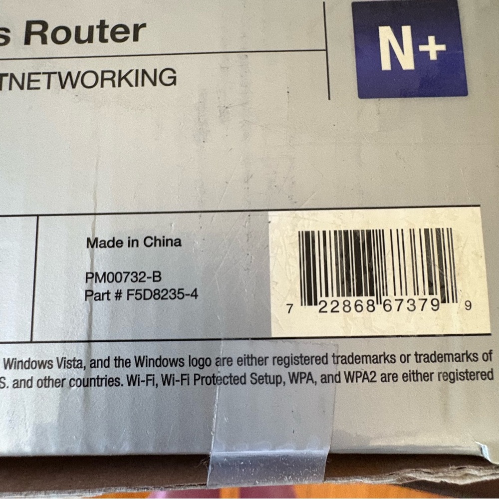 Belkin N+ Wireless Router - Used- Still Works - Picture 8 of 14